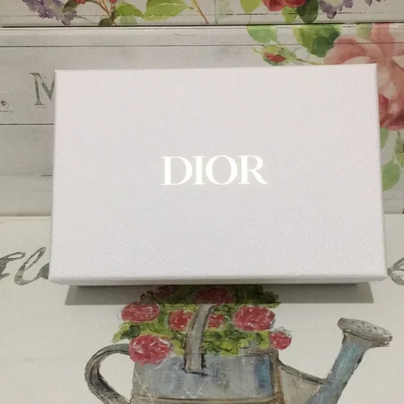 Brand New! DIOR Blue White & Gold Gift Box Set Box/Tissue/Envelope/Ribbon! ✨ - Picture 7 of 12